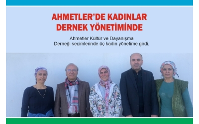 Ahmetlerde Kadınlar Dernek Yönetiminde