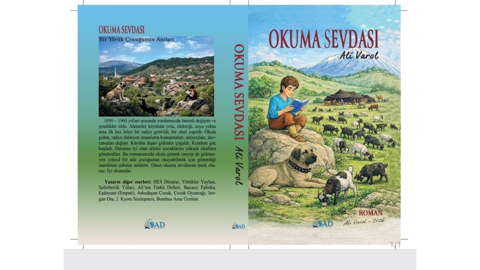 ALİ VAROLUN İLK ROMANI OKUMA SEVDASI YAYINLADI