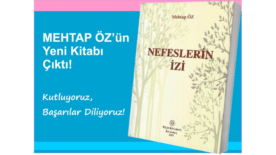 YAZARIMIZ MEHTAP ÖZ'ÜN YENİ KİTABI YAYINLANDI